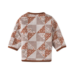 Жакет Gingersnaps "Baby Arizona Patchwork", микс с коричневым